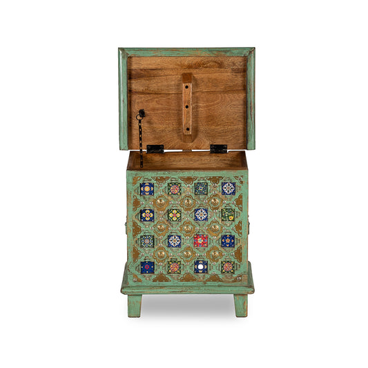 Bohemian Green Storage Trunk