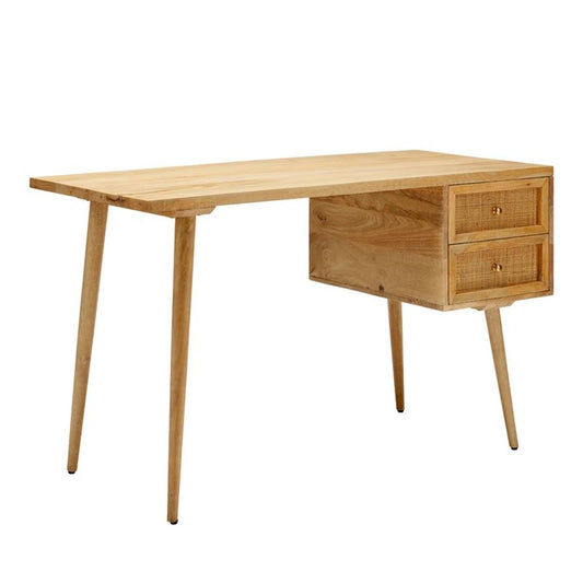 long solid wood study table