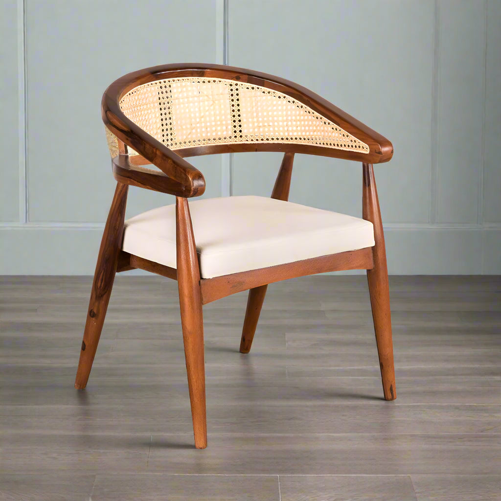 Doris Cane Wooden Chair - Main Image