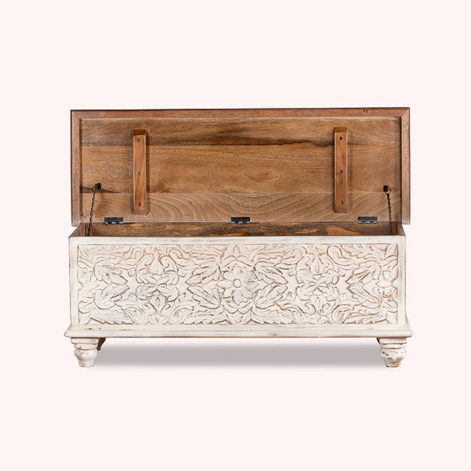 Wilson White Distressed Trunk