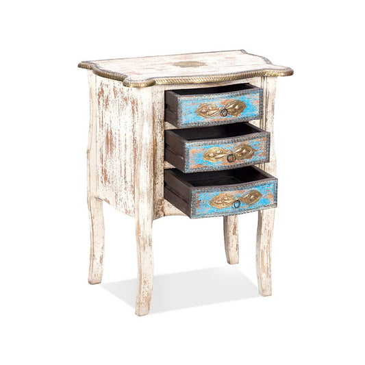 Aaron White Side Table