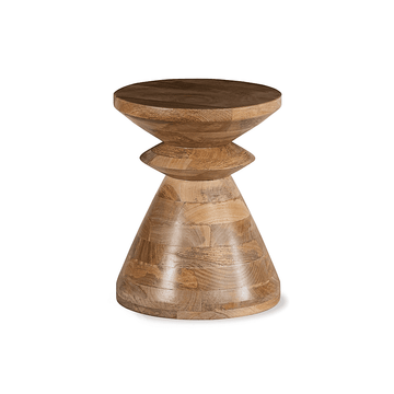 drum side table wood