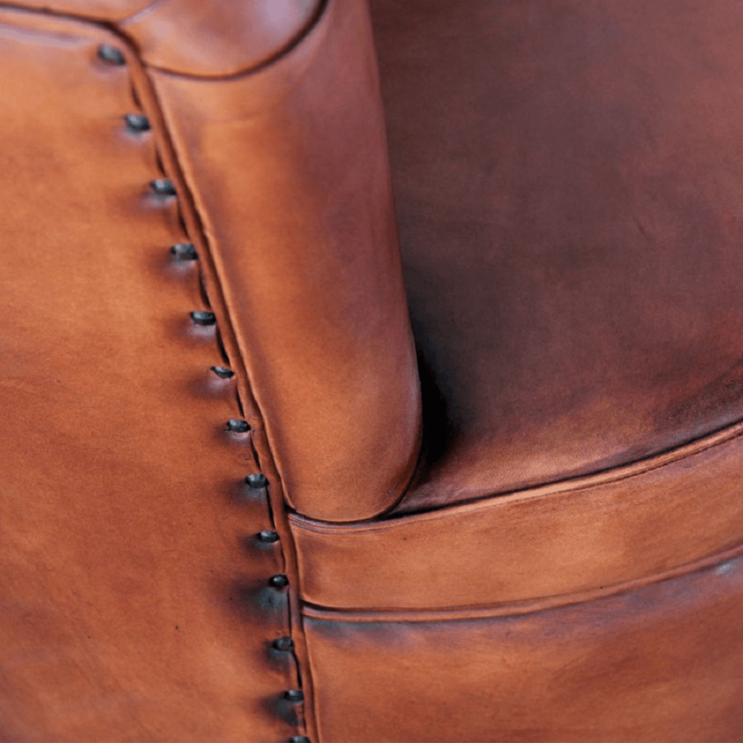 antique leather armchair