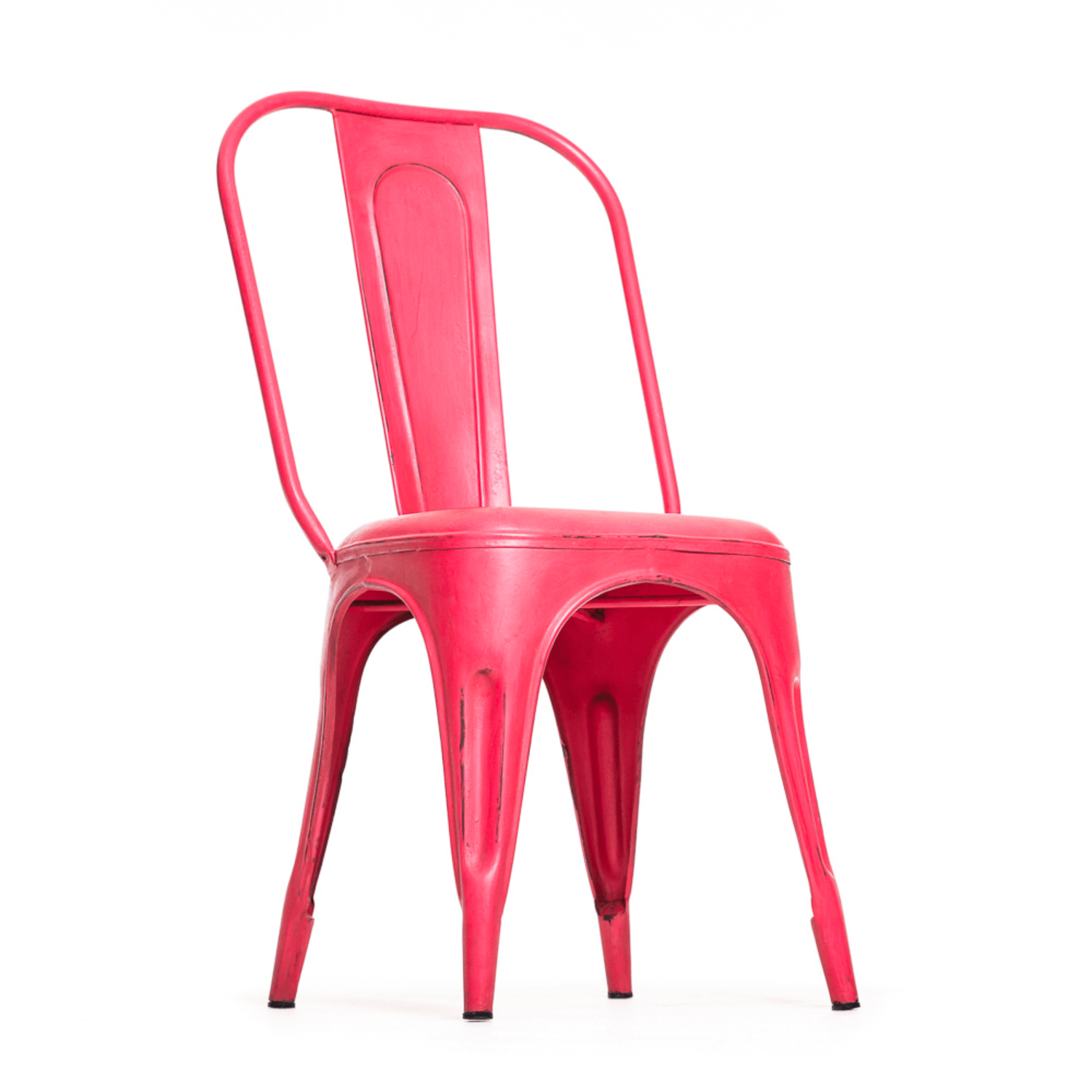 Francais Metal Dining Chair Vintage Red Set Of - Main Image