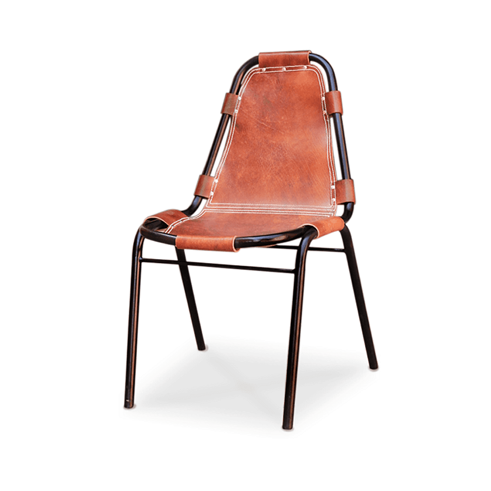 Industrial Leather Chair Set Of - Main Image