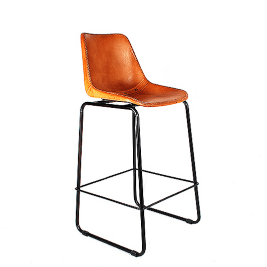 Kauff leather bar chair