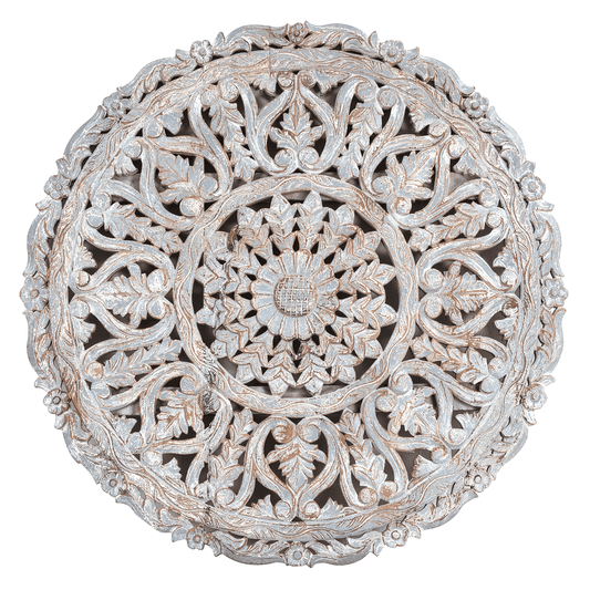 carving round wall panel