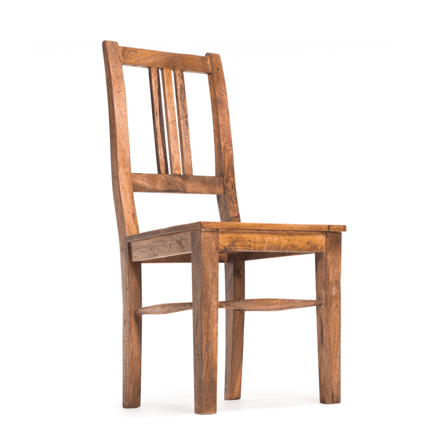 Buy Solid Wood Rome Dining Chair in Natural Finish Online in India