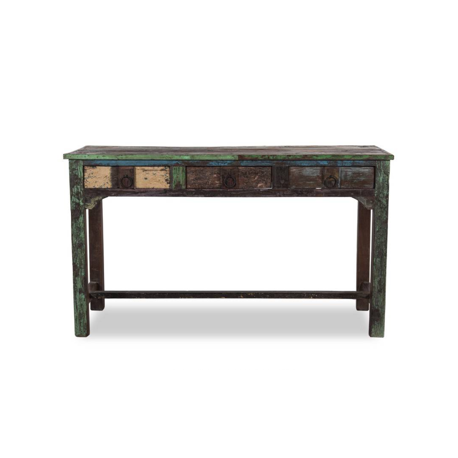 Buy Antique looking Reclaimed Wood Console Table Online in India