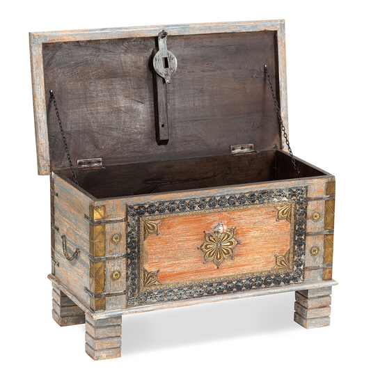 Ashburn Vintage Grey Trunk Box