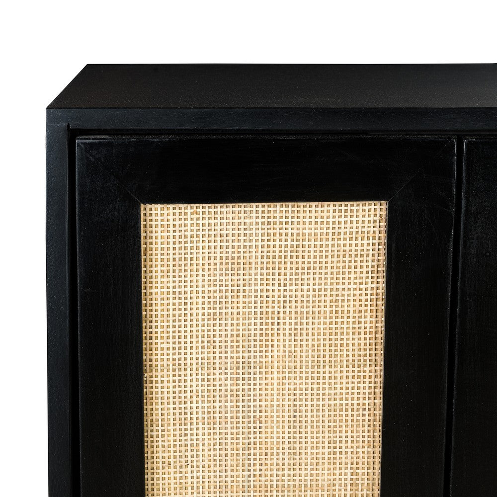 Rattan bar cabinet