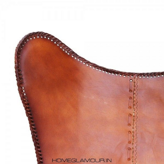 Metal Leather Lounge Chair