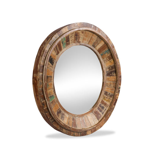 Reclaimed Parquetry Mirror