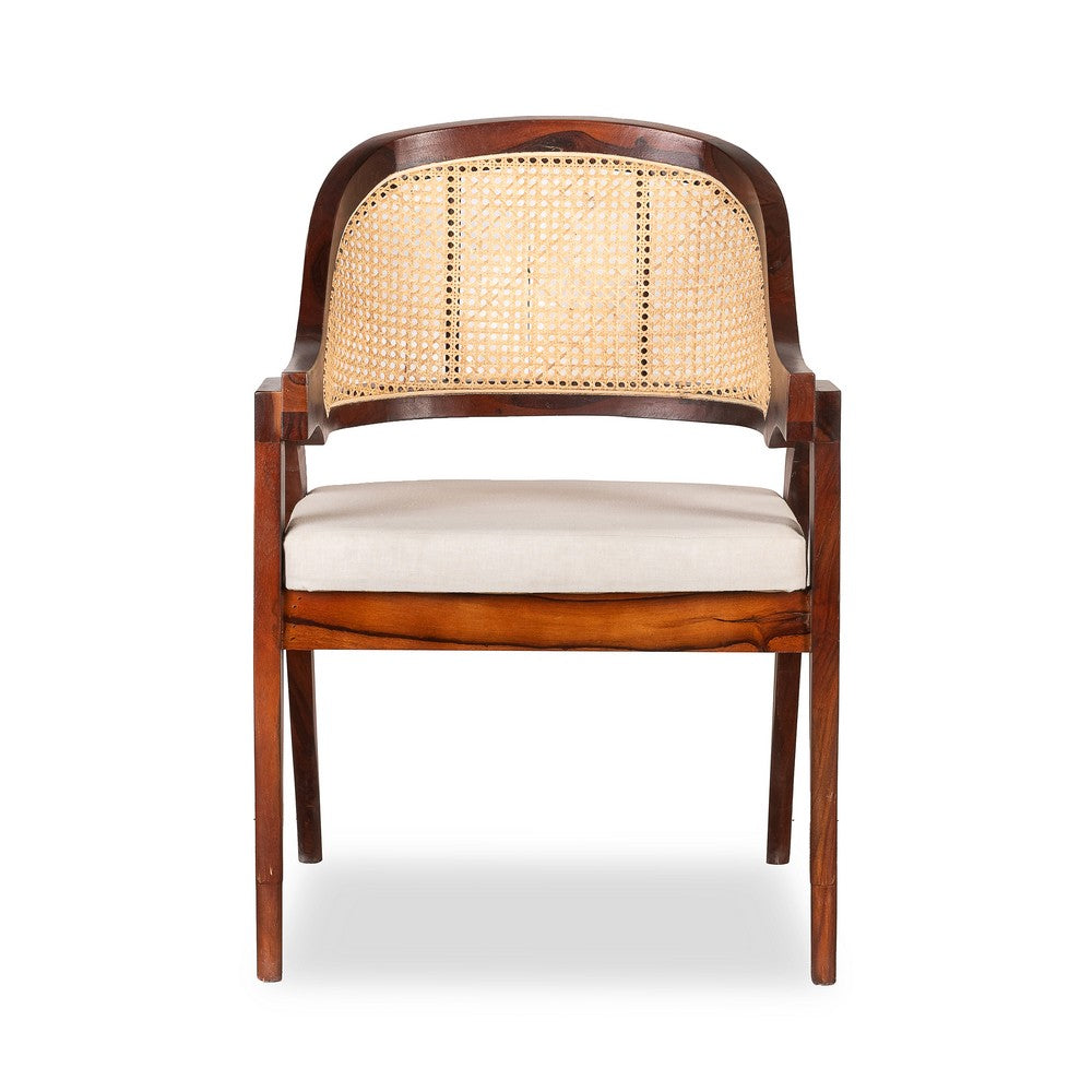 cane accent chair