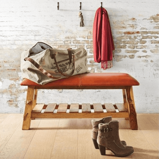 shoe rack with seating bench