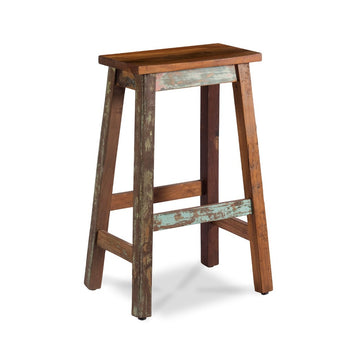 Reclaimed wood bar stool