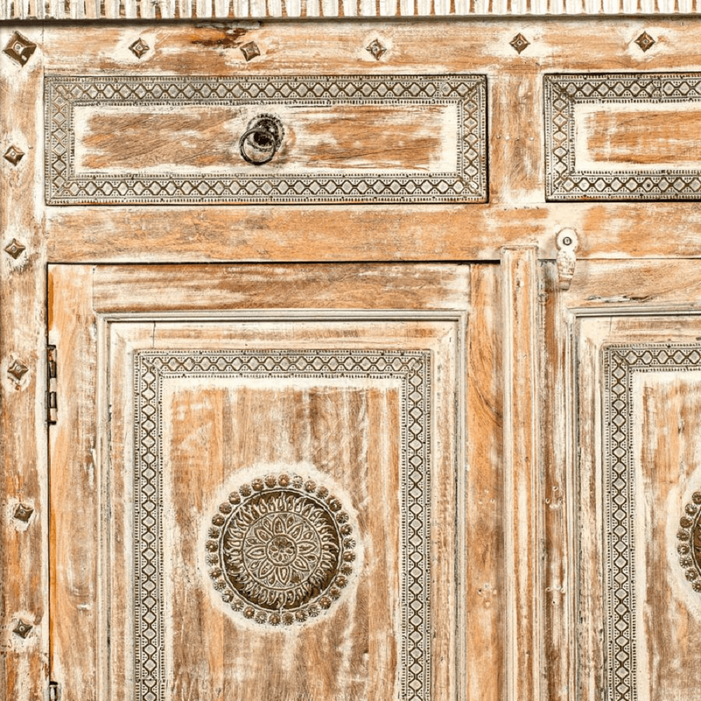 solid wooden cabinet
