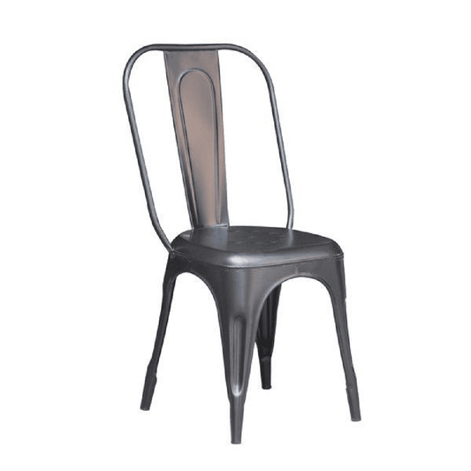 Metal Dining Chair in black color