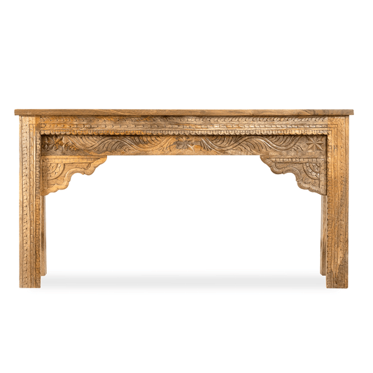 solid wood console table