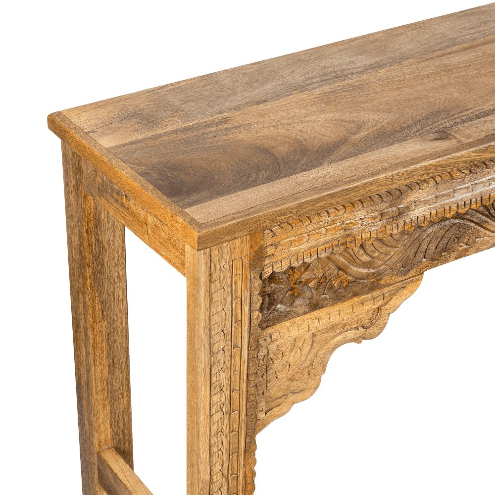 solid wood carving console table