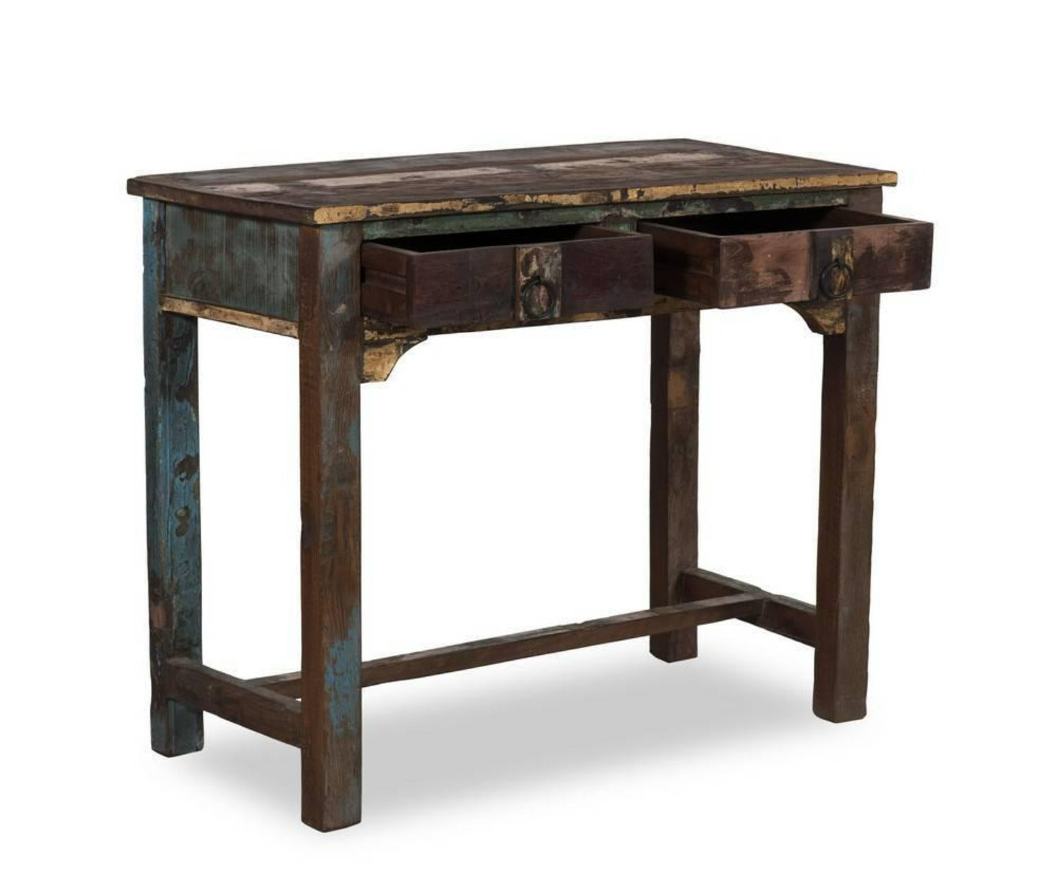 rustic console table with drawers