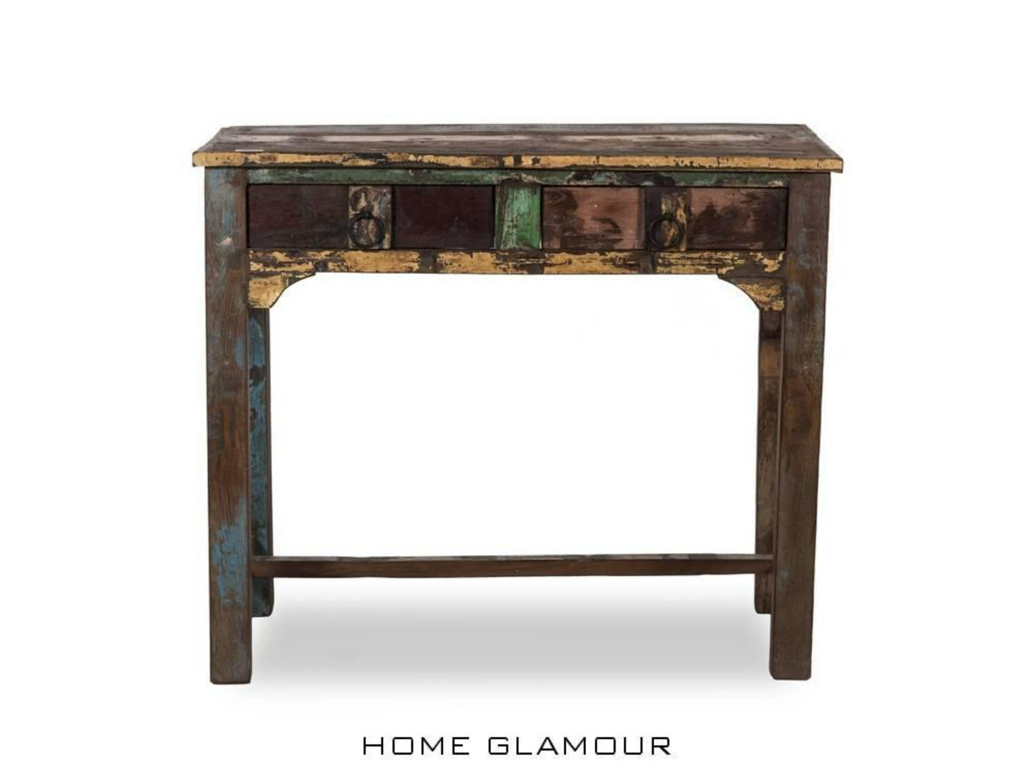 small reclaimed wood console table