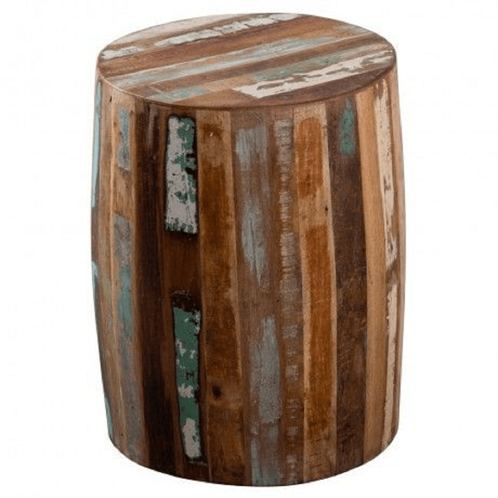 reclaimed drum side  table online india
