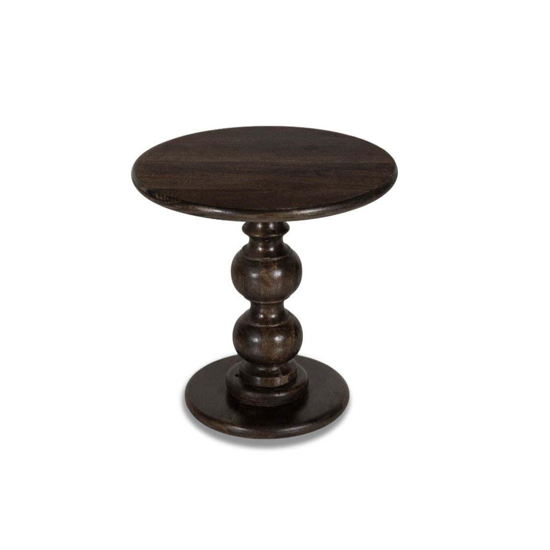 round pedestal side table