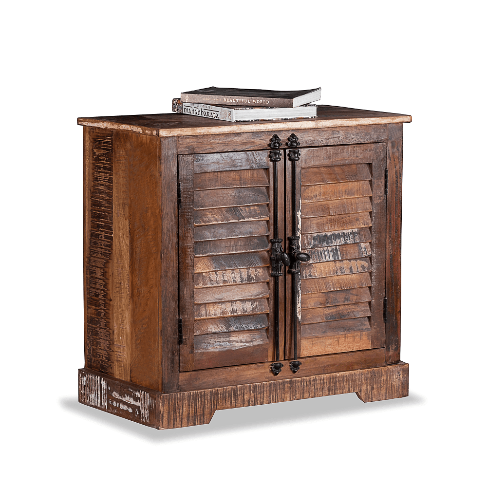 Reclaimed old wood cabinet online