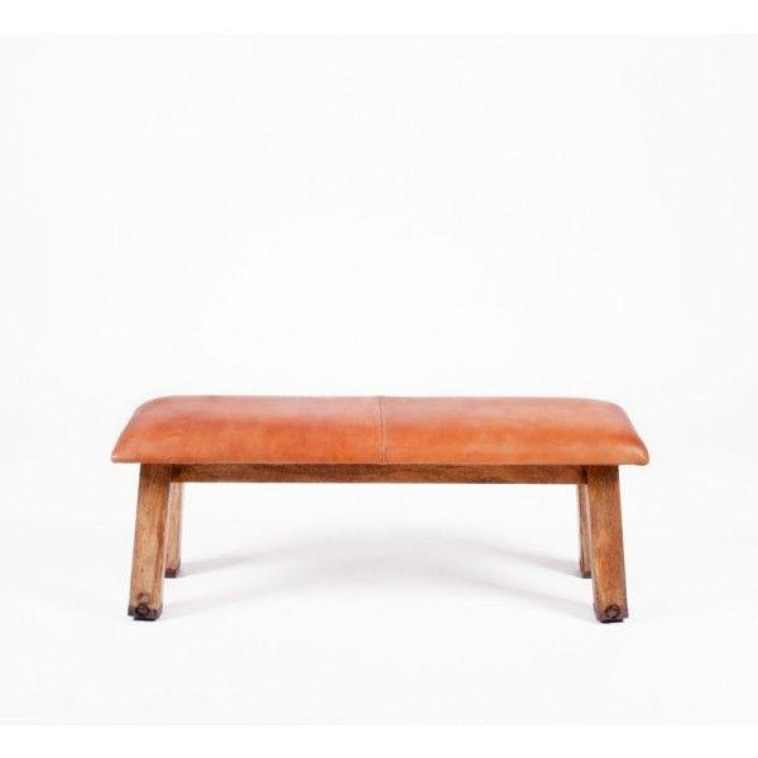 leather wooden bench for entry way