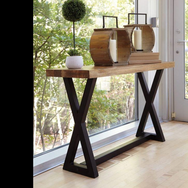 industrial console table
