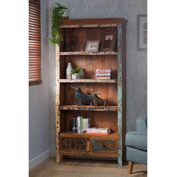 Reclaimed wood rustic Bookshelf