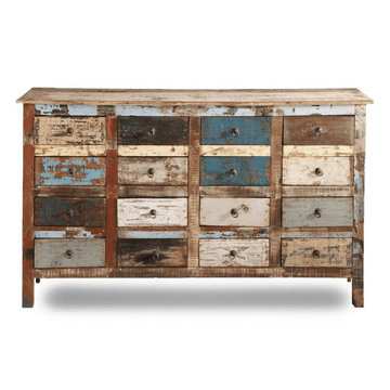 reclaimed wood large chest of drawer